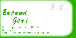 botond geri business card